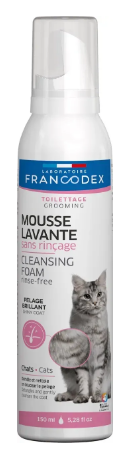 Піна-шампунь Francodex Rinse Free Cleansing Foam Cat, для котів без змивання