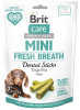 Ласощі Brit Care Mini Treats Fresh Breath для собак малих порід, для свіжого подиху й здоров’я зубів