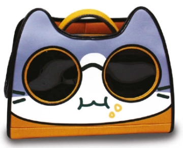 Сумка-переноска Catmania Tomodachi Croci для котів до 10 кг, помаранчева