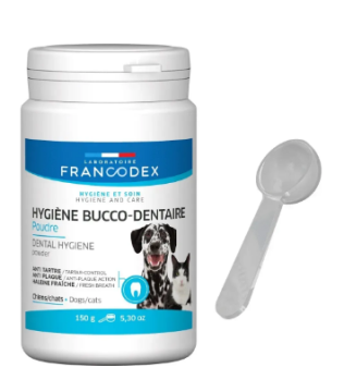 Francodex Power Toothpaste Dog Cat добавка для чищення зубів для собак та котів