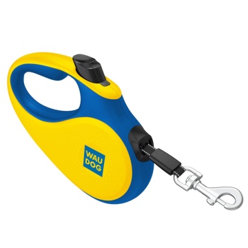 Поводок-рулетка для собак WAUDOG R-leash, рисунок "Colors of freedom", светоотражающая лента