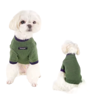 Дизайнерский свитер для домашних животных Cheepet Flower green