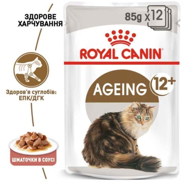 Консервований корм для котів старше 12 років Royal Canin Ageing + 12