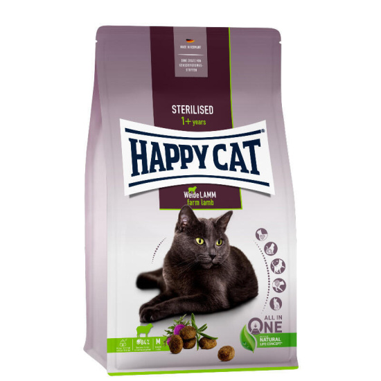 Happy Cat Sterilised Weide-Lamm з ягням