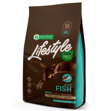 Natures Protection Lifestyle Grain Free White Fish Adult Cat