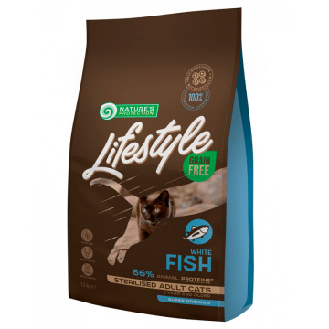 Natures Protection Lifestyle Grain Free White Fish Sterilised Adult Cat