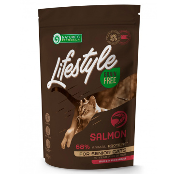 Natures Protection Lifestyle Grain Free Salmon Senior Cat