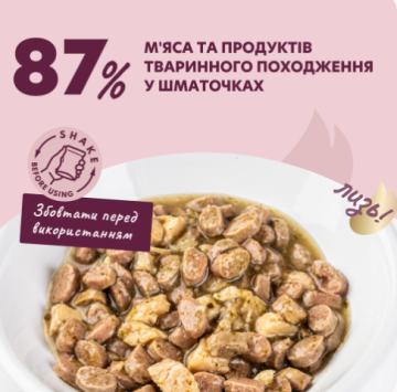 Delickcious Шматочки з качкою, курячим філе і шпинатом в соусі