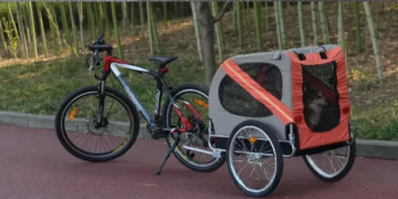 Велосипедний причіп для собак Derby Bestopet Blue