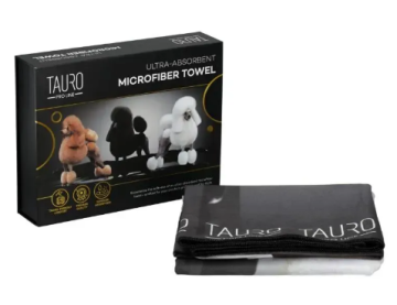 Полотенце Tauro Pro Line из микрофибры, высокопоглощающее с пуделями