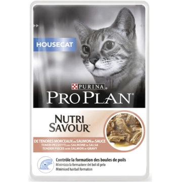 Purina Pro Plan Housecat Nutrisavour Кусочки с лососем для домашних кошек