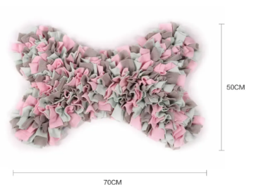 Килимок для нюхання для собак Derby Bone Shape Pet Snuffle Mat, Pink