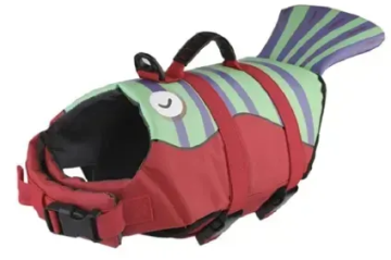 Спасательный жилет Derby Fish Design Red для собак