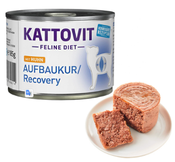 Полнорационный беззерновой влажный лечебный корм Kattovit Veterinary Recovery для кошек в период восстановления