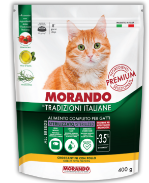 Сухой корм для стерилизованных кошек Morando Tradizioni Sterilized с курицей 