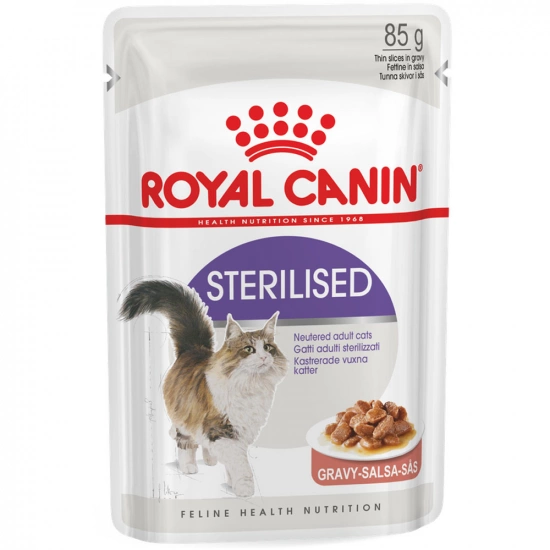 Влажный корм для стерилизованных котов Royal Canin Sterilised Gravy Pouches