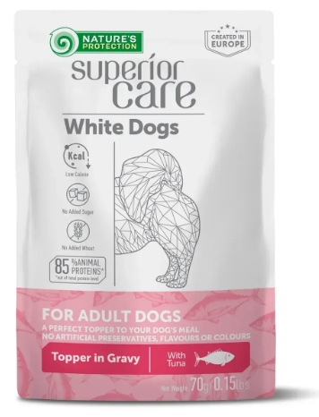 Влажный корм NATURE'S PROTECTION SUPERIOR CARE White Dogs Adult All Breeds with Tuna с тунцом для взрослых белошерстных собак всех пород