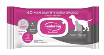 Влажные салфетки для собак и кошек с мицеллярной водой Inodorina Functional Acqua Micellare