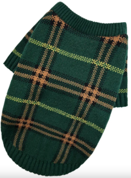 Свитер вязаный DogsBomba Burberry изумруд