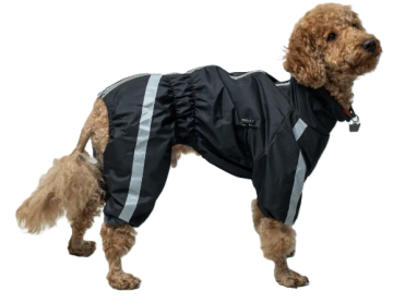 Дождевик DogsBomba Спорт на флисе черный