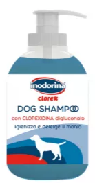 Шампунь Inodorina Clorex Dog Clorexidina с хлоргексидином для собак всех пород