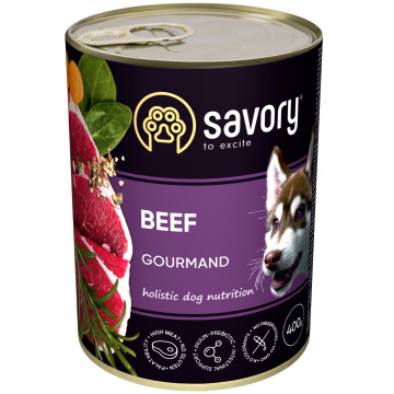 Savory Dog Gourmand с говядиной