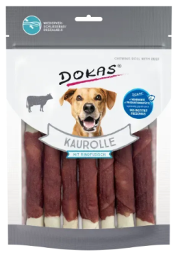 Лакомство для собак Dokas Жевательный рулет с говядиной