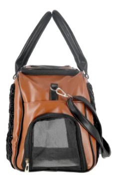 MISOKO&CO сумка-переноска для домашних животных, черно-коричневая