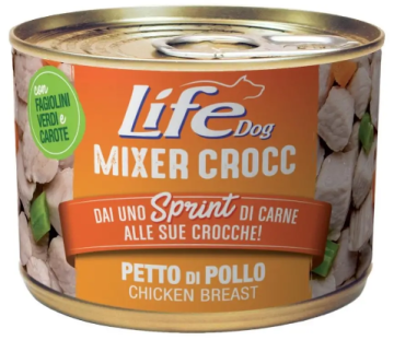 Беззерновий вологий корм Life Dog Mixer Crocc Куряча грудка