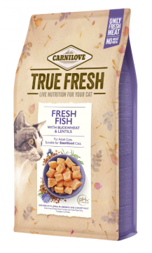 Сухой корм Carnilove True Fresh Cat для взрослых кошек, с рыбой