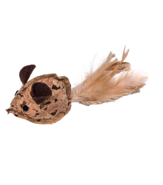 Игрушка Eastland Мышка из мататаби для кошек, из натуральной пробки