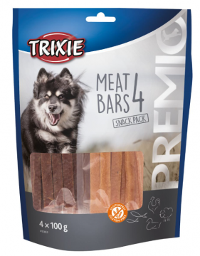 Лакомство Trixie Premio 4 Meat Bars для собак, с курицей, уткой, бараниной и лососем