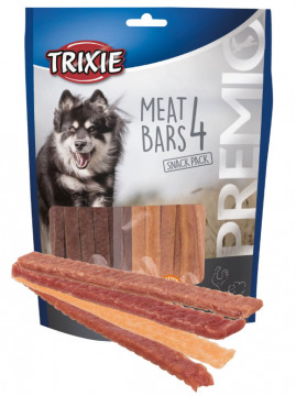 Лакомство Trixie Premio 4 Meat Bars для собак, с курицей, уткой, бараниной и лососем