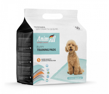 Пеленки AnimAll Puppy Training Pads для собак и щенков, 60×90 см