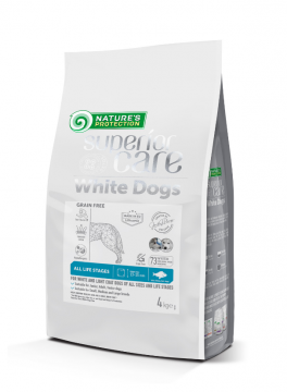 Nature's Protection Superior Care White Dogs Grain Free White Fish All Sizes and Life Stages всех размеров и стадий жизни с белой шерстью