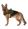 Шлея для службових собак WAUDOG PRO, металевий фастекс, шлея для службових собак
