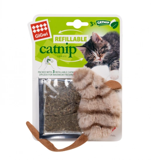 Іграшка для котів мишка з котячою м'ятою GIGWI CATNIP