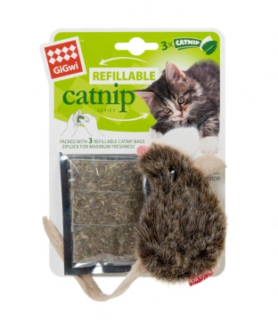 Іграшка для котів мишка з котячою м'ятою GIGWI CATNIPA