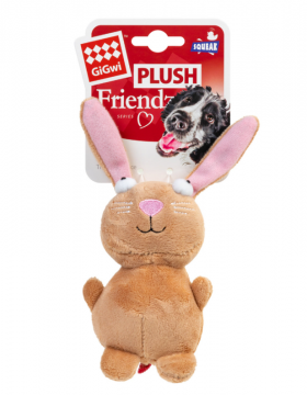 Игрушка для собак кролик с пищалкой GIGWI PLUSH