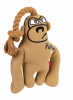 Іграшка для собак мавпочка з пищалкою GIGWI PUFFER ZOO