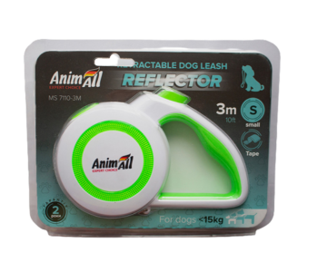 Поводок-рулетка AnimAll Reflector для собак весом до 15 кг, 3 м