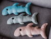 Акула-каракула іграшка для собак і котів  gray HARLEY & CHO