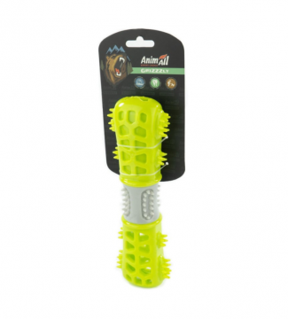 Іграшка AnimAll GrizZzly мультифункціональна кісточка, для собак, зелено-сіра