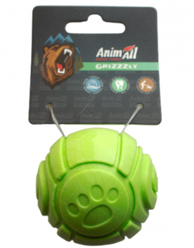 Игрушка AnimAll GrizZzly мячик с ароматом зеленого яблока, зеленый