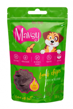 Mavsy Lamb chips - Мавсі Ласощі для собак чіпси з ягнятиною
