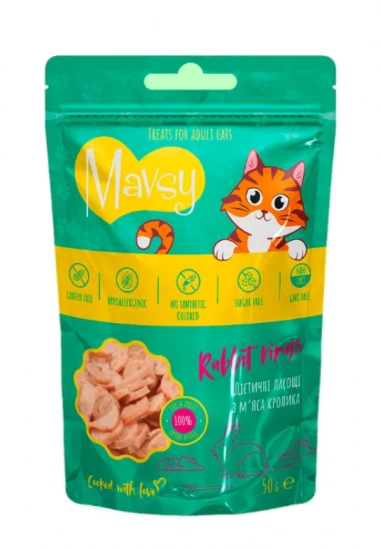 Mavsy Rabbit rings - Мавси Лакомство для кошек с кроликом