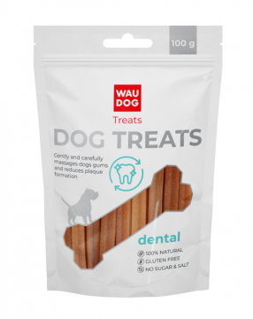 Ласощі для собак WAUDOG Treats "Стоматологічна паличка зі смаком тріски"