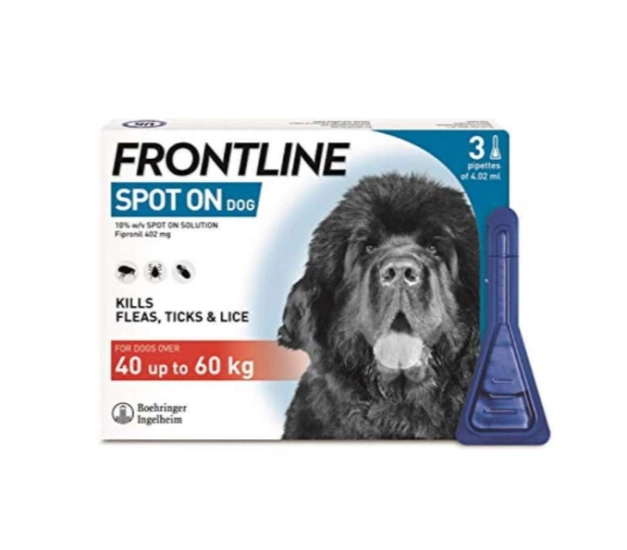 Краплі Frontline Спот он для собак вагою від 40 до 60 кг