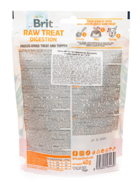 Ласощі для собак Brit Raw Treat freeze-dried Digestion для травлення, курка