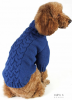 DogsBomba свитер вязаный Косичка синий